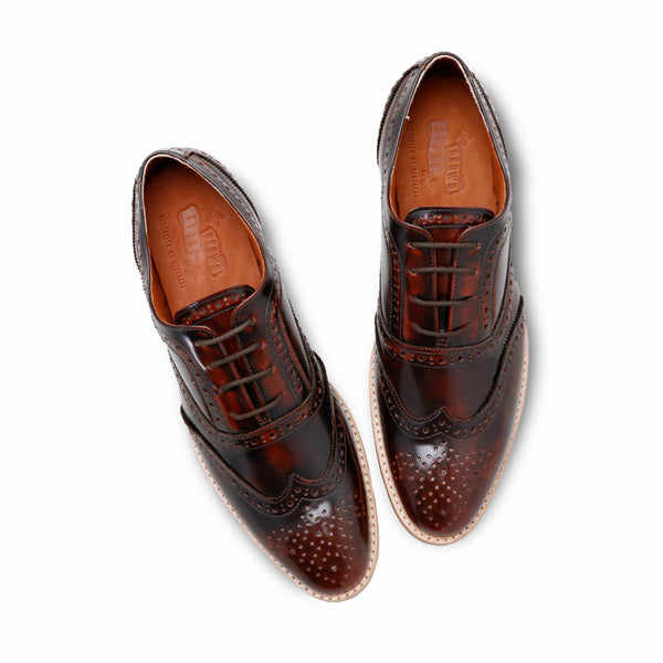 MR.FERGUSON FULL BROGUE European Brush Off Burgundy - Assembly Artisans Co.,Ltd.