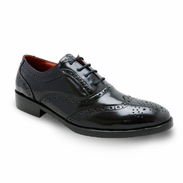 MR.FERGUSON FULL BROGUE European Brush Off Clear Matte Black - Assembly Artisans Co.,Ltd.