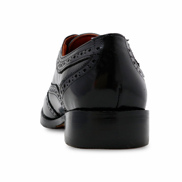MR.FERGUSON FULL BROGUE European Brush Off Clear Matte Black - Assembly Artisans Co.,Ltd.