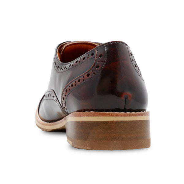 MR.FERGUSON SEMI-BROGUE European Brush Off Burgundy - Assembly Artisans Co.,Ltd.