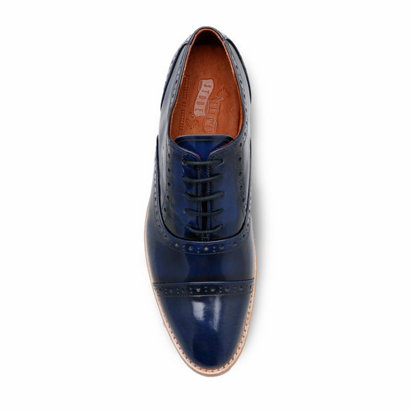 MR.FERGUSON SEMI-BROGUE European Brush Off Bezel Blue - Assembly Artisans Co.,Ltd.