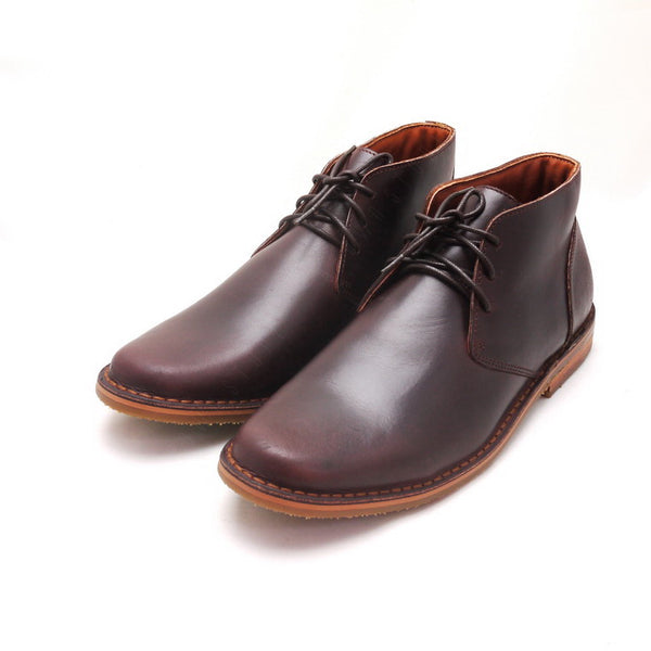 The Carpentry Ankle Boot Oil Leather Brandy Brown - Assembly Artisans Co.,Ltd.