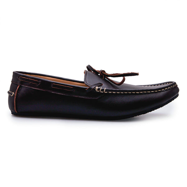 Casualist Lace Leather Loafer Soft Dark Brown - Assembly Artisans Co.,Ltd.