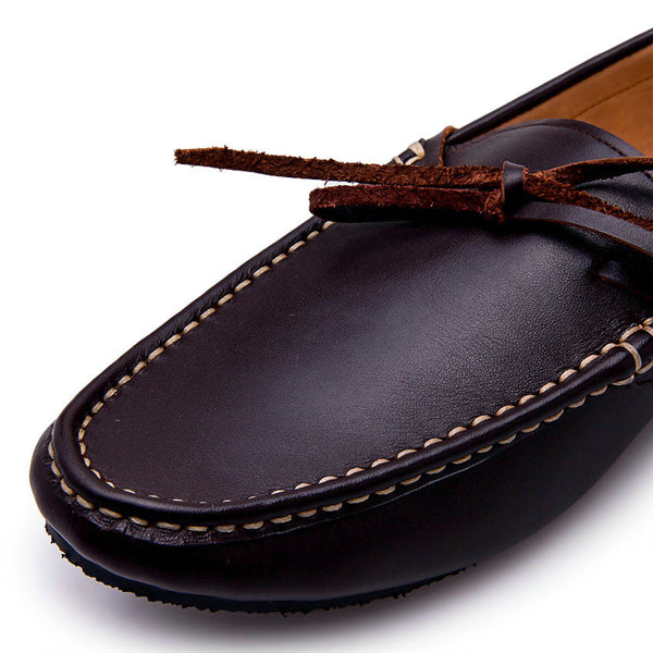 Casualist Lace Leather Loafer Soft Dark Brown - Assembly Artisans Co.,Ltd.
