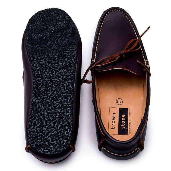 Casualist Lace Leather Loafer Soft Dark Brown - Assembly Artisans Co.,Ltd.