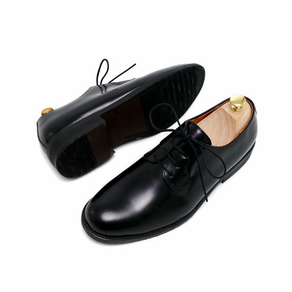 THE RULER PLAIN TOE BLUCHER MATTE BLACK - Assembly Artisans Co.,Ltd.