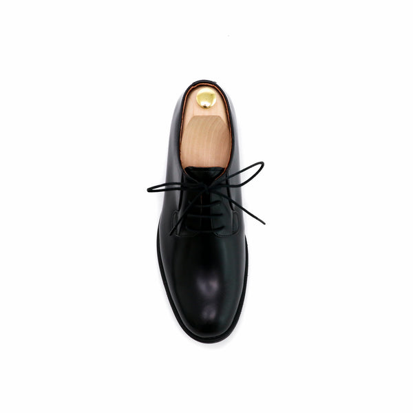 THE RULER PLAIN TOE BLUCHER MATTE BLACK - Assembly Artisans Co.,Ltd.
