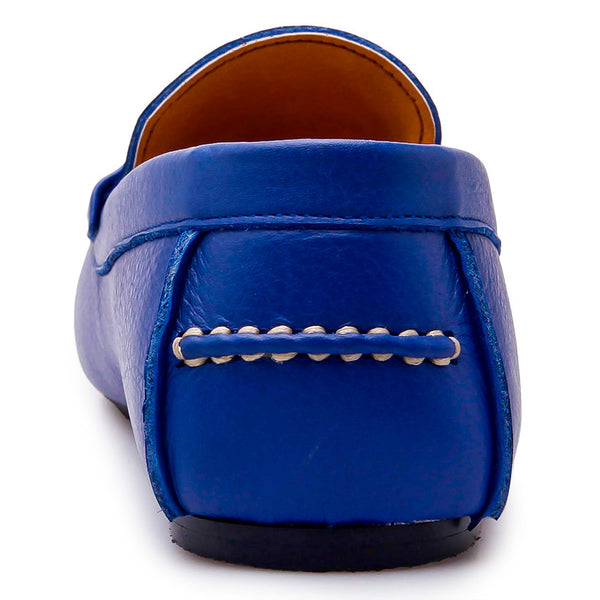 Penny Loafer Wrinkle Soft Leather Indigo Blue - Assembly Artisans Co.,Ltd.