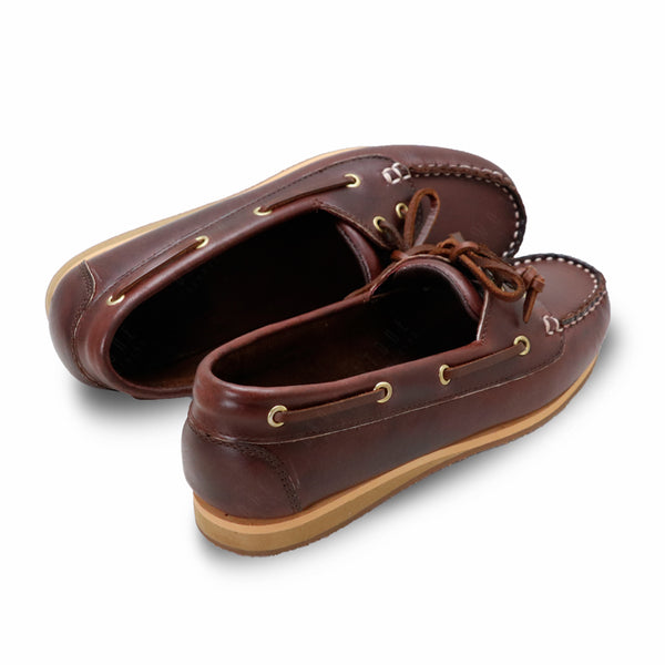 The Sailor's Boat Shoes - Oil Leather Brandy Brown - Assembly Artisans Co.,Ltd.