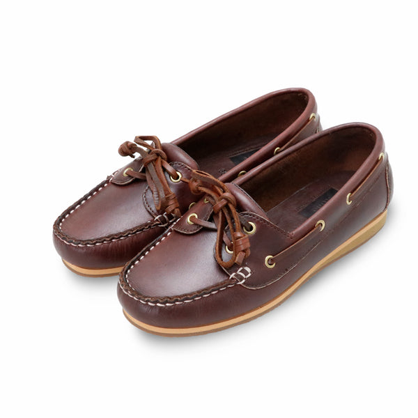 The Sailor's Boat Shoes - Oil Leather Brandy Brown - Assembly Artisans Co.,Ltd.