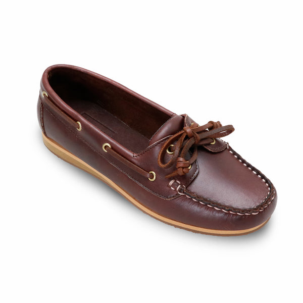 The Sailor's Boat Shoes - Oil Leather Brandy Brown - Assembly Artisans Co.,Ltd.