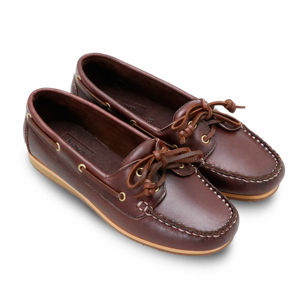 The Sailor's Boat Shoes - Oil Leather Brandy Brown - Assembly Artisans Co.,Ltd.