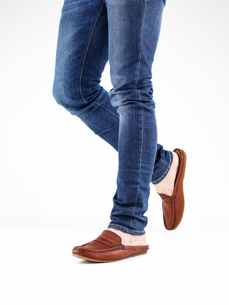 Mochi Mule Wrinkle Soft Brown - Assembly Artisans Co.,Ltd.