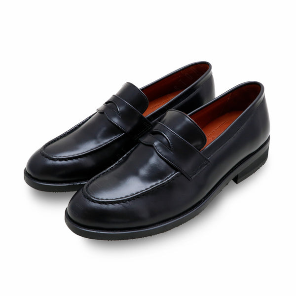 PENNY LOAFERS MOC TOE MATTE BLACK - Assembly Artisans Co.,Ltd.