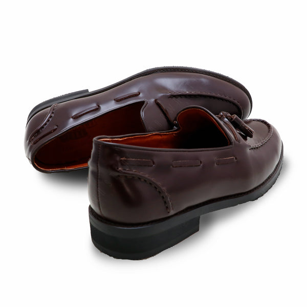 VELVET TASSEL LOAFERS MOC TOE MATTE BROWN - Assembly Artisans Co.,Ltd.