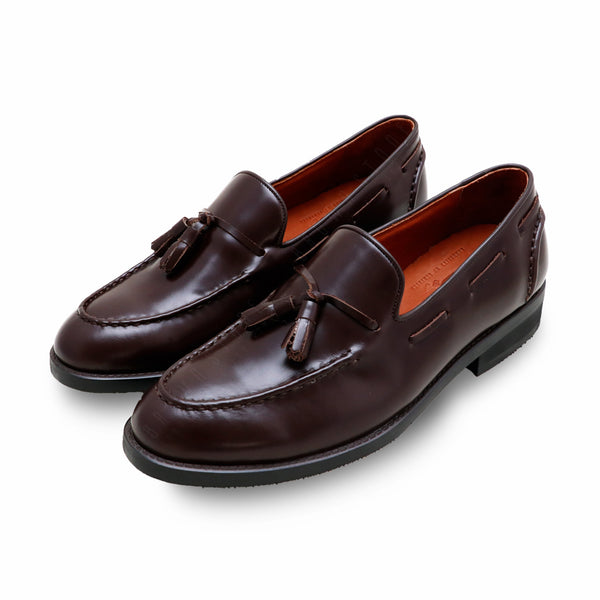 VELVET TASSEL LOAFERS MOC TOE MATTE BROWN - Assembly Artisans Co.,Ltd.