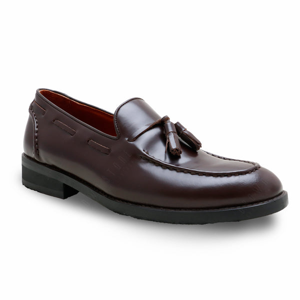 VELVET TASSEL LOAFERS MOC TOE MATTE BROWN - Assembly Artisans Co.,Ltd.