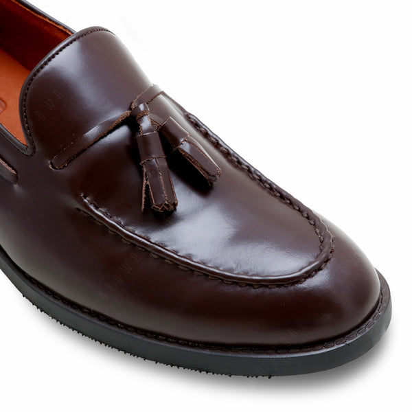 VELVET TASSEL LOAFERS MOC TOE MATTE BROWN - Assembly Artisans Co.,Ltd.