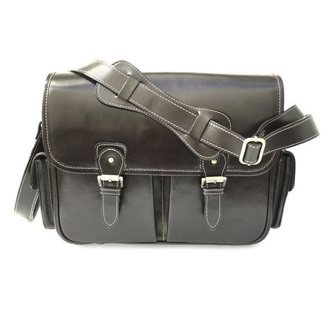 Brown Stone Leather Bag Flexi Satchel Dark - Brown - Assembly Artisans Co.,Ltd.