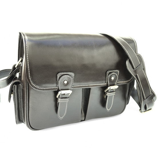 Brown Stone Leather Bag Flexi Satchel Dark - Brown - Assembly Artisans Co.,Ltd.