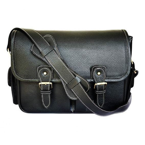 Brown Stone Leather Bag Flexi Satchel Medium - Black - Assembly Artisans Co.,Ltd.