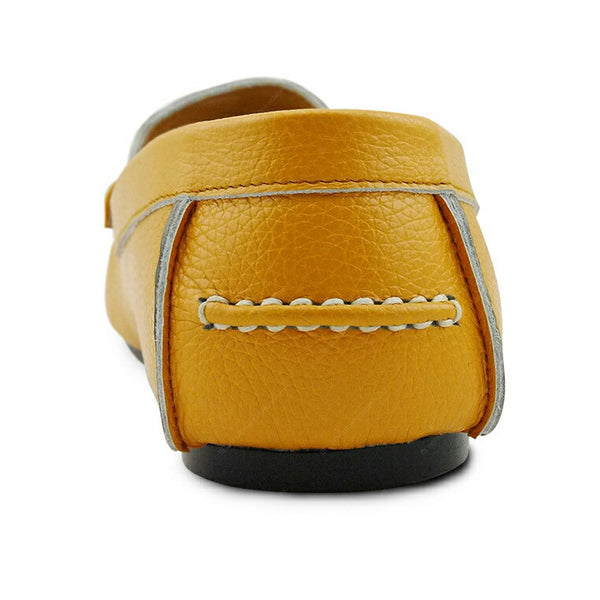 Penny Loafer Wrinkle Soft Leather Mustard Yellow - Assembly Artisans Co.,Ltd.