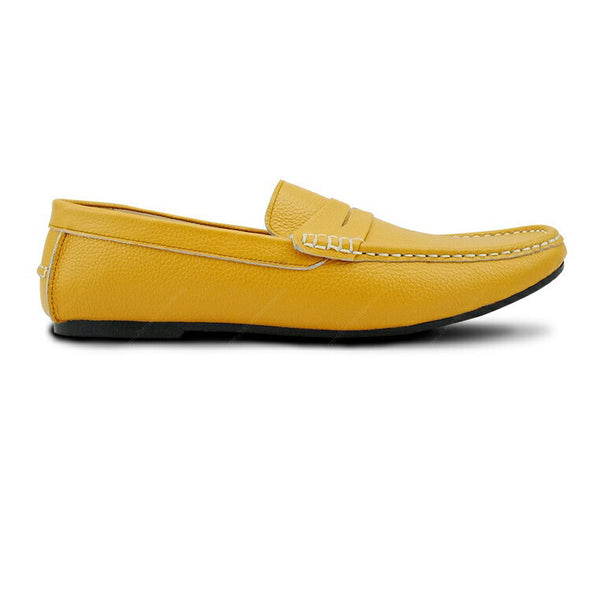 Penny Loafer Wrinkle Soft Leather Mustard Yellow - Assembly Artisans Co.,Ltd.