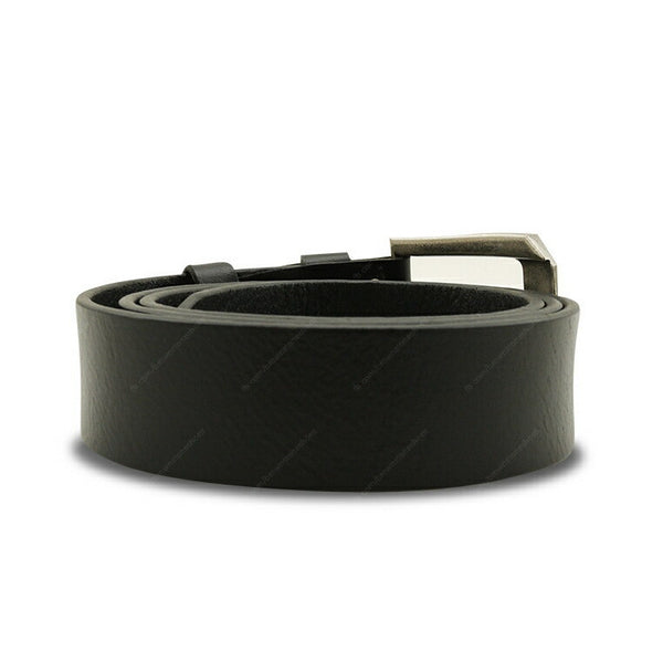 Full Grain Genuine Leather Belt - Milano PAM (Brass Buckle) - Black - Assembly Artisans Co.,Ltd.