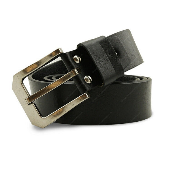 Full Grain Genuine Leather Belt - Milano PAM (Brass Buckle) - Black - Assembly Artisans Co.,Ltd.