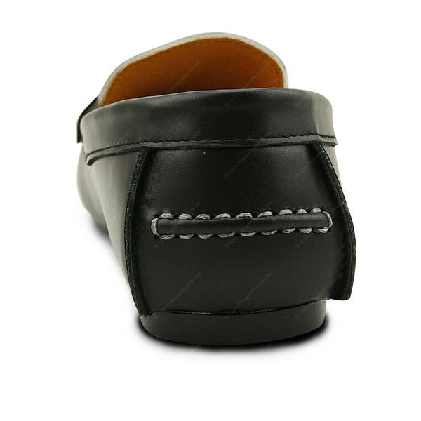 Gentle Leather Loafer Black and White - Assembly Artisans Co.,Ltd.