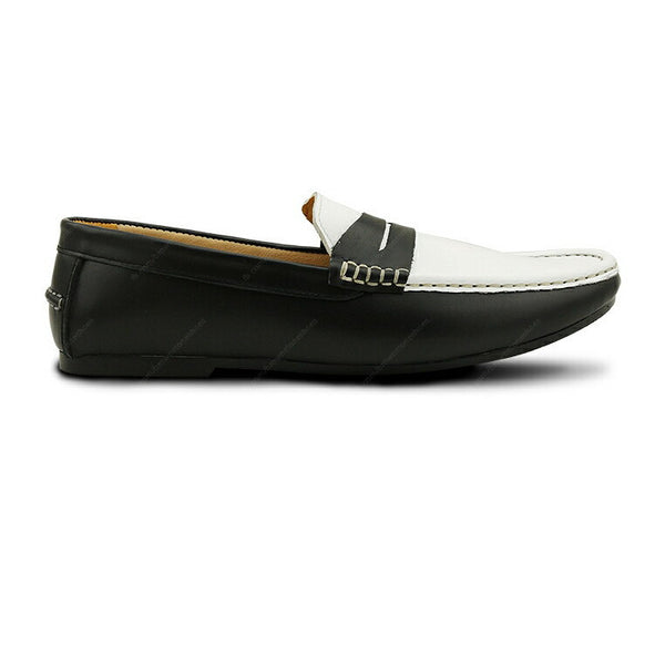 Gentle Leather Loafer Black and White - Assembly Artisans Co.,Ltd.