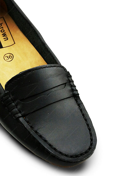 Leather Moccasin Soft Black - Assembly Artisans Co.,Ltd.