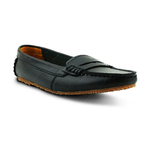 Leather Moccasin Soft Black - Assembly Artisans Co.,Ltd.