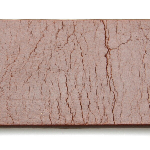 Full Grain Genuine Leather Belt City Oxford Curve Tin Buckle - Brown - Assembly Artisans Co.,Ltd.