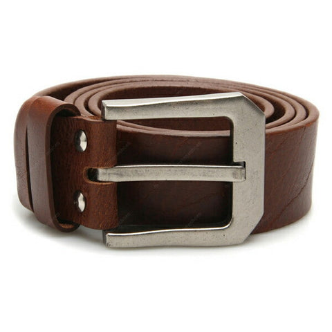 Full Grain Genuine Leather Belt - Milano PAM (Tin Buckle) - Brown - Assembly Artisans Co.,Ltd.