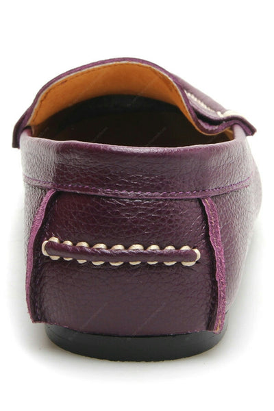 Penny Loafer Wrinkle Soft Leather Purple Passion - Assembly Artisans Co.,Ltd.