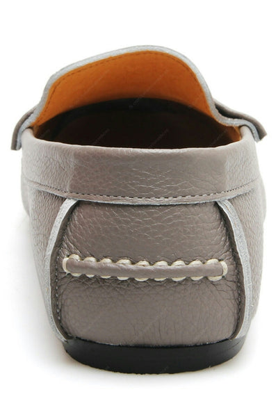 Penny Loafer Wrinkle Soft Leather Stone Grey - Assembly Artisans Co.,Ltd.