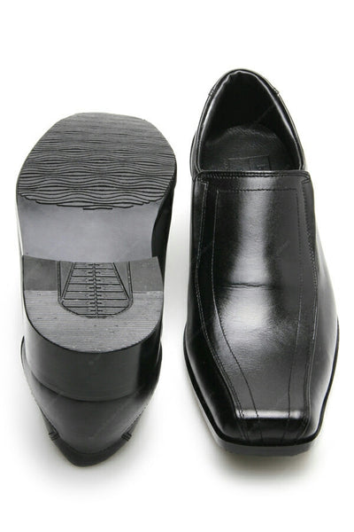 Leather Shoes City Oxford Flat Black - Assembly Artisans Co.,Ltd.
