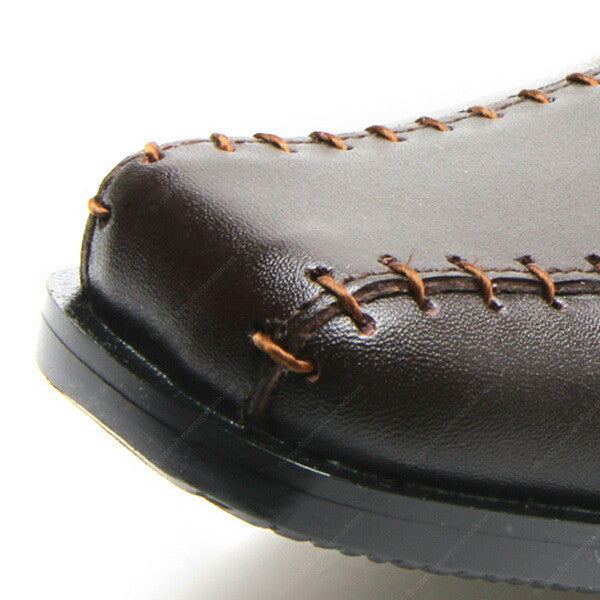 Leather Shoes City Oxford Executive Flat Thread Dark Brown - Assembly Artisans Co.,Ltd.