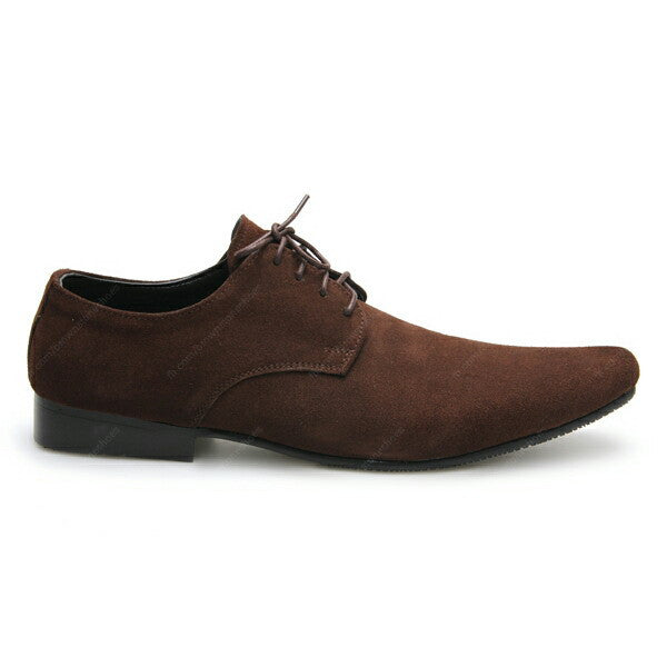 Leather Shoes Clever Suede Dark Brown - Assembly Artisans Co.,Ltd.