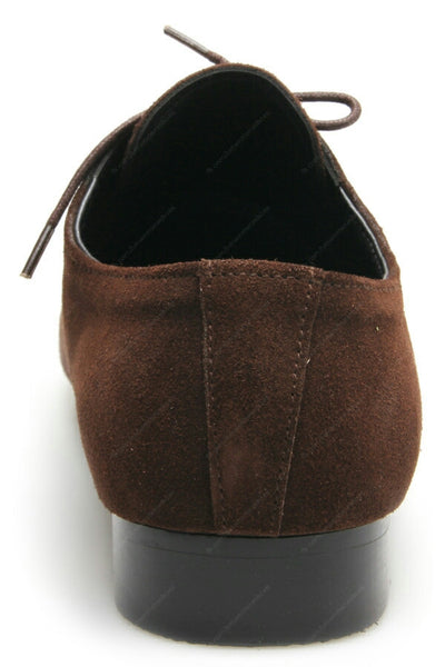 Leather Shoes Clever Suede Dark Brown - Assembly Artisans Co.,Ltd.