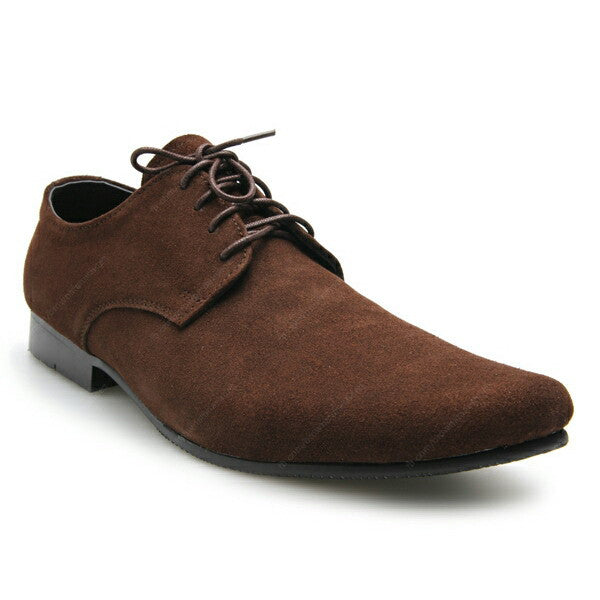 Leather Shoes Clever Suede Dark Brown - Assembly Artisans Co.,Ltd.