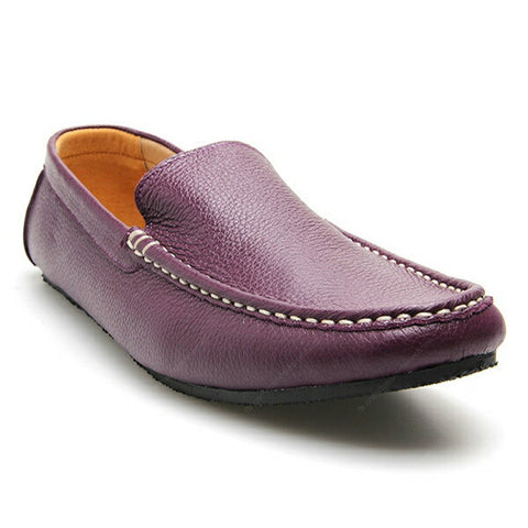 Casualist Leather Loafer Wrinkle Soft Purple Passion - Assembly Artisans Co.,Ltd.