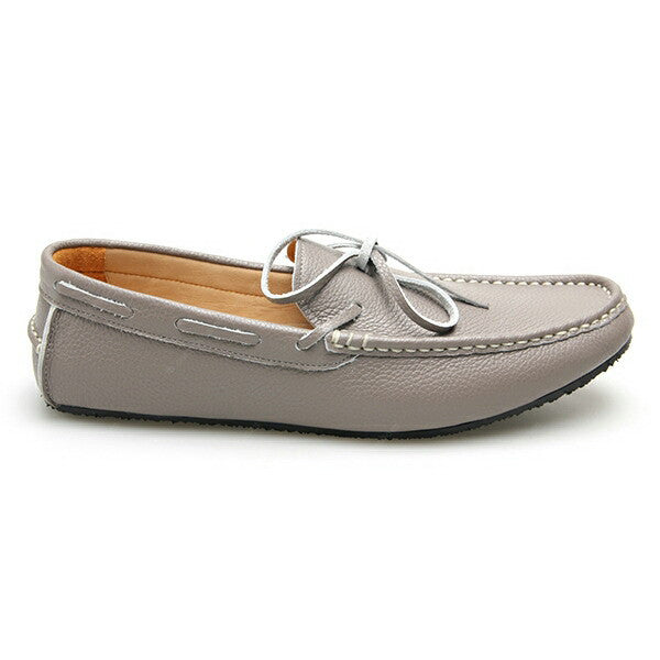 Casualist Lace Leather Loafer Wrinkle Soft Stone Grey - Assembly Artisans Co.,Ltd.