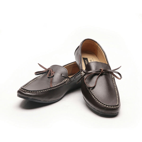 Casualist Lace Leather Loafer Soft Dark Brown - Assembly Artisans Co.,Ltd.