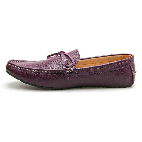 Casualist Lace Leather Loafer Wrinkle Soft Purple Passion - Assembly Artisans Co.,Ltd.