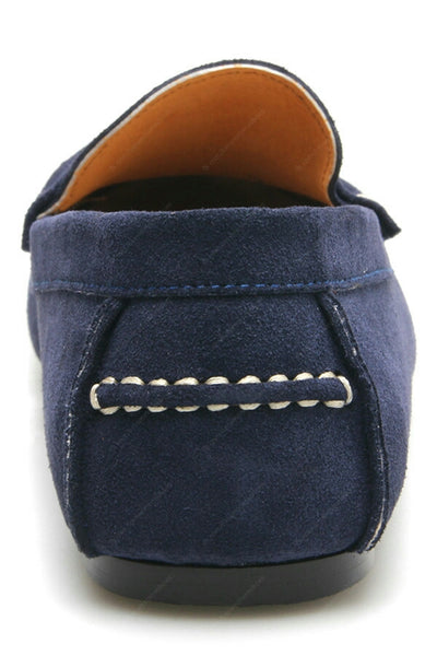Penny Leather Loafer Suede Navy - Assembly Artisans Co.,Ltd.