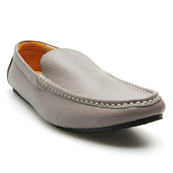 Casualist Leather Loafer Wrinkle Soft Stone Grey - Assembly Artisans Co.,Ltd.