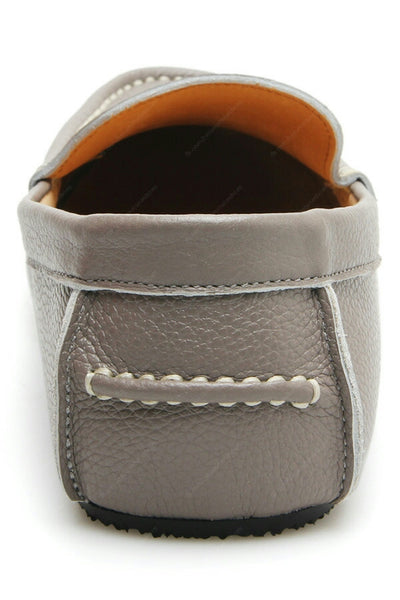 Casualist Leather Loafer Wrinkle Soft Stone Grey - Assembly Artisans Co.,Ltd.