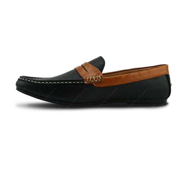 Classico Leather Loafer Black Beige - Assembly Artisans Co.,Ltd.
